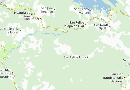 Mapa San Andrés Teotilálpam