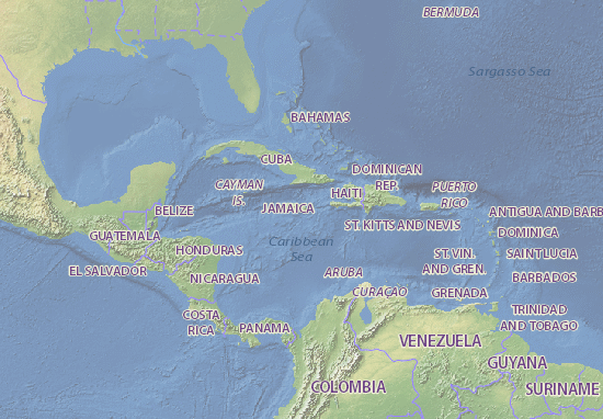 Mapa Jamaica - plano Jamaica - ViaMichelin