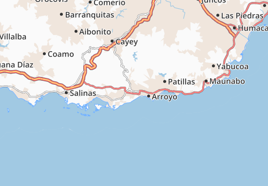 Karte Stadtplan Guayama