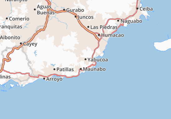 Karte Stadtplan Yabucoa