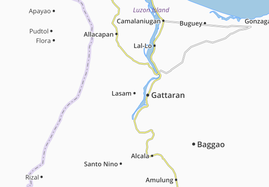 Karte Stadtplan Lasam