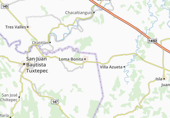 Kaart Plattegrond Loma Bonita
