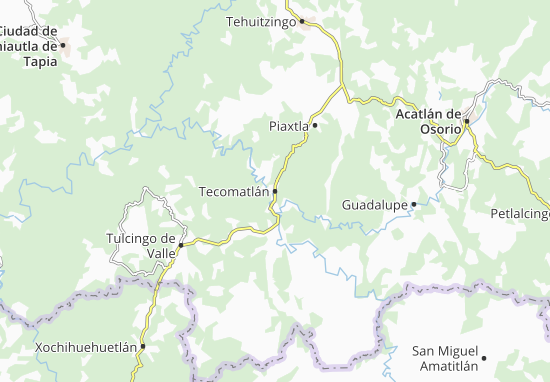 Kaart Plattegrond Tecomatlán