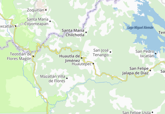 Mapa Huautla de Jiménez