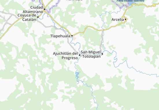 Mapa Ajuchitlán del Progreso