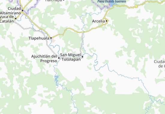 Mapa San Miguel Totolapan