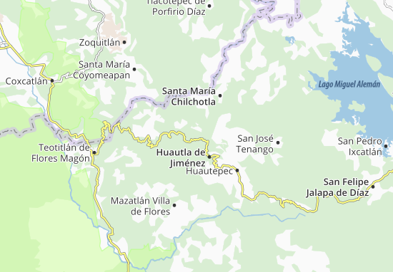 Santa Cruz Acatepec Map