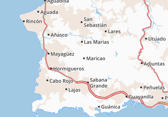 Karte Stadtplan Maricao