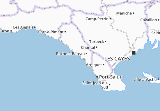 Mapa Roche-à-Bateau