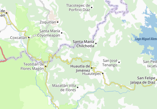 Karte Stadtplan San Pedro Ocopetatillo