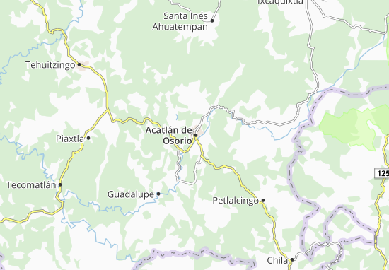 Acatlán de Osorio Map