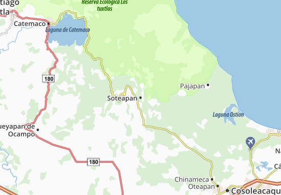 Karte Stadtplan Soteapan