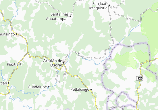 Mapa Xayacatlán de Bravo