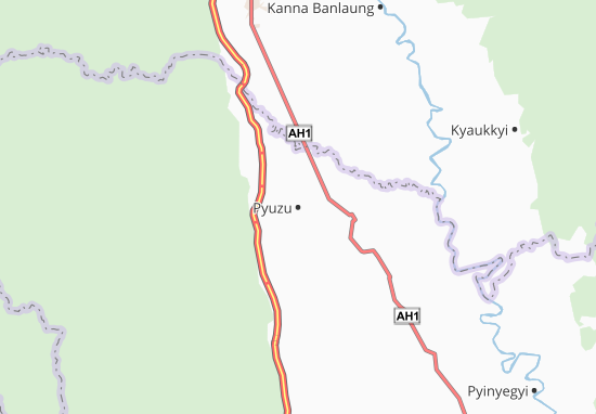 Mapa Pyuzu