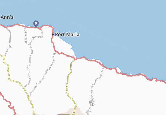 Mapa Annotto Bay