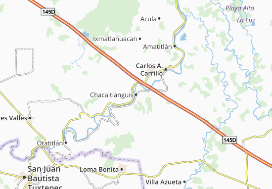 Kaart Plattegrond Chacaltianguis