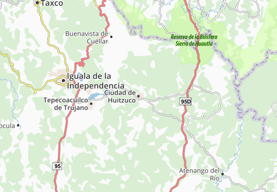 Ciudad de Huitzuco Map