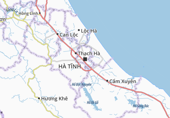 Karte Stadtplan Hà Tĩnh