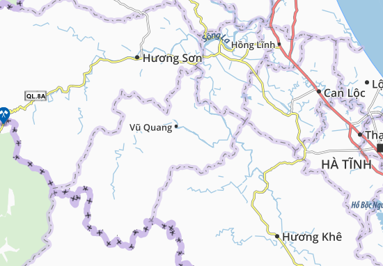 Kaart MICHELIN Hương Minh - plattegrond Hương Minh - ViaMichelin