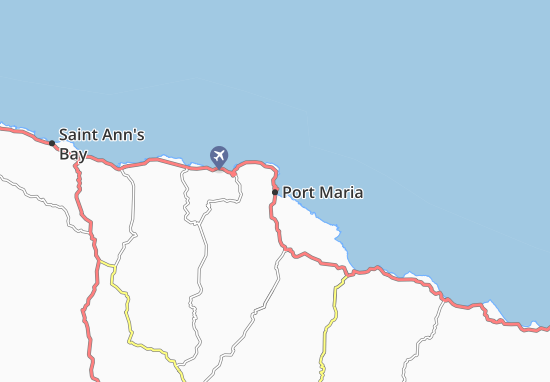 Karte Stadtplan Port Maria