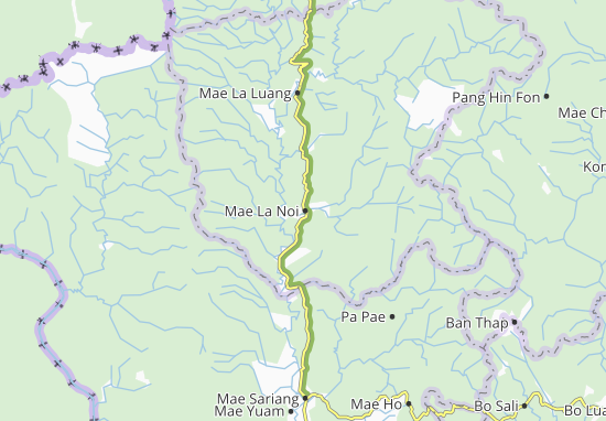 Mapa Mae La Noi