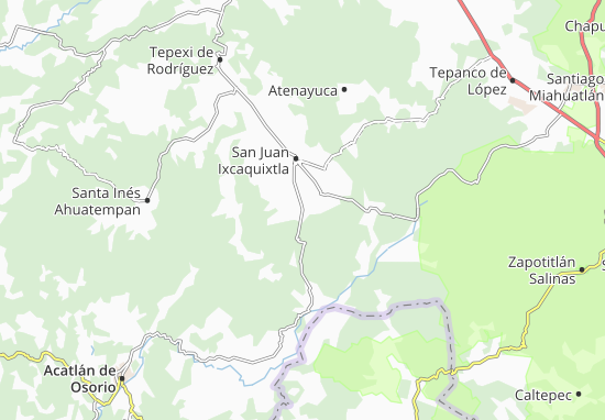 Mapa San Vicente Coyotepec