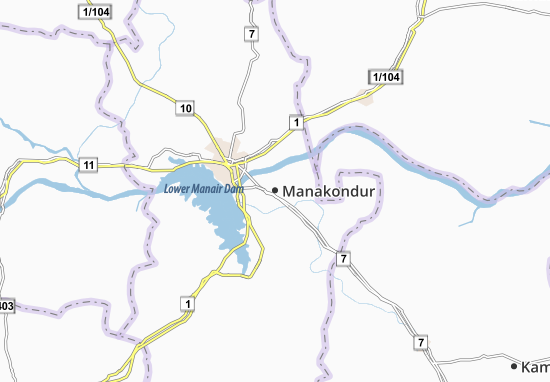 Mapa Manakondur