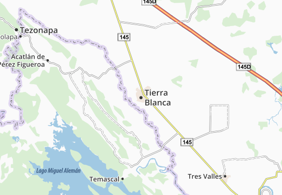 Kaart Plattegrond Tierra Blanca