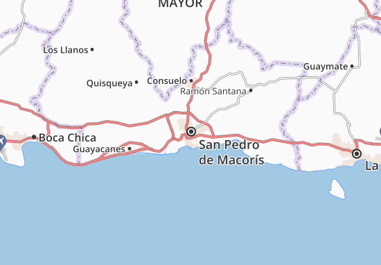 Mapa San Pedro de Macorís