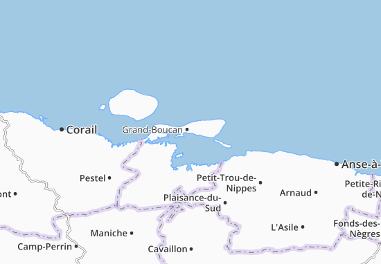 Karte Stadtplan Grand-Boucan