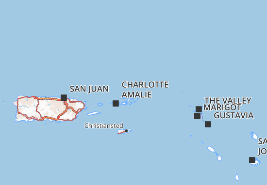 Mapa British Virgin Islands