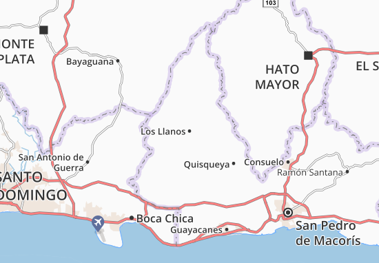 Carte-Plan Los Llanos