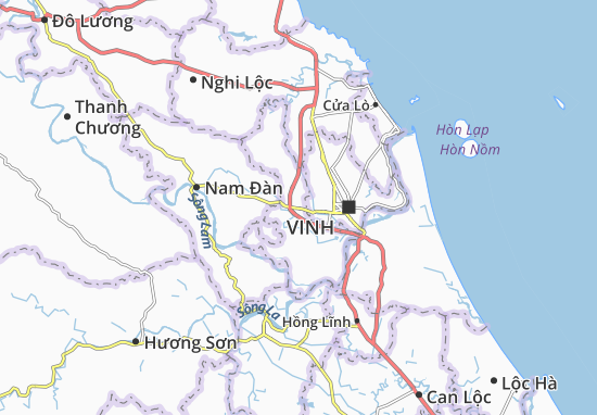 Karte Stadtplan Hưng Nguyên