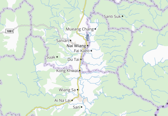 Karte Stadtplan Phu Phiang