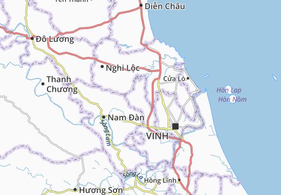 Kaart Plattegrond Hưng Yên Nam