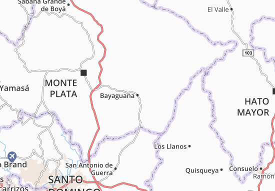 Carte-Plan Bayaguana