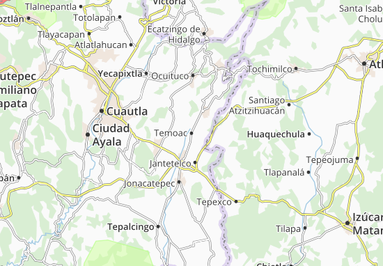 Kaart Plattegrond Temoac
