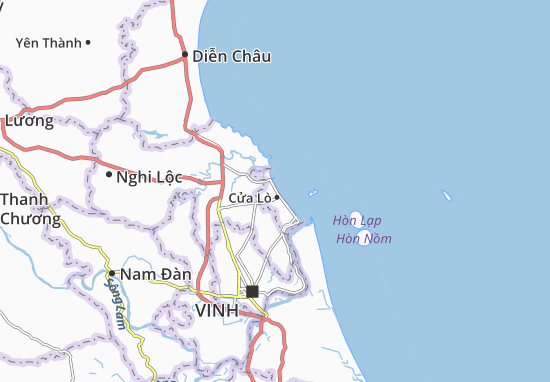 Karte Stadtplan Nghi Thu