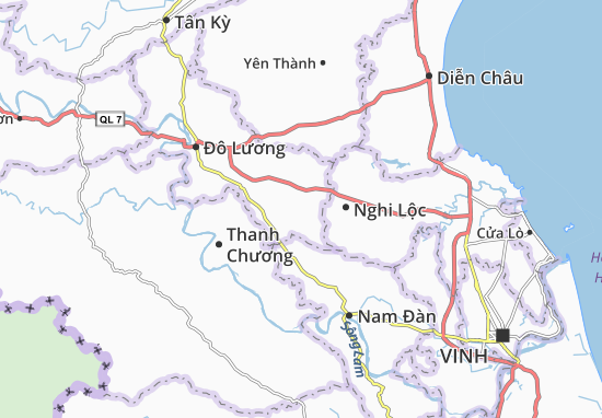 Karte Stadtplan Trù Sơn