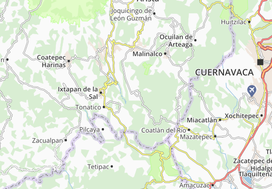 Kaart Plattegrond Zumpahuacán