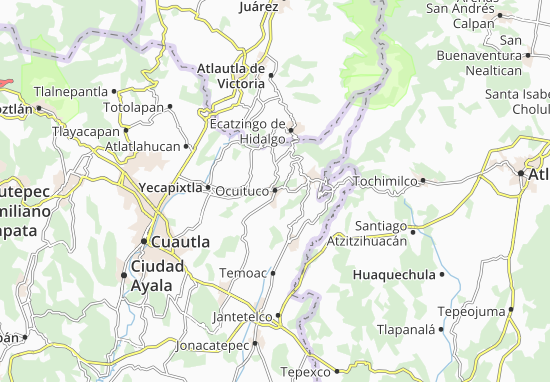 Kaart Plattegrond Ocuituco