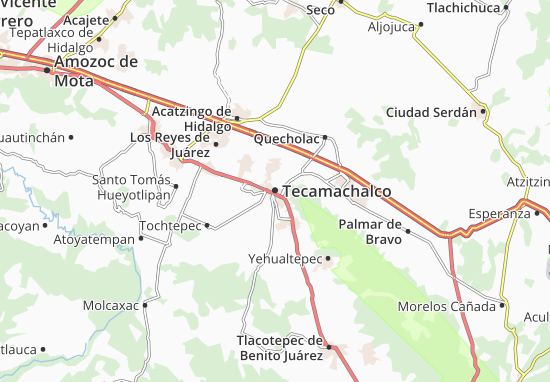 Carte-Plan Tecamachalco