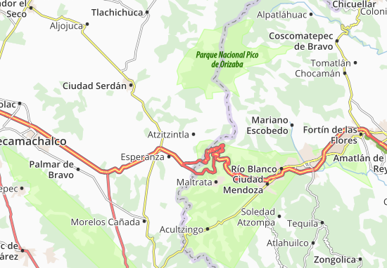Atzitzintla Map