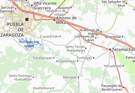 Mapa Tecali de Herrera