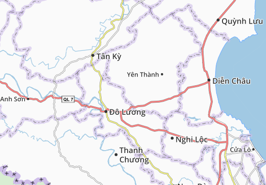 Karte Stadtplan Minh Thành