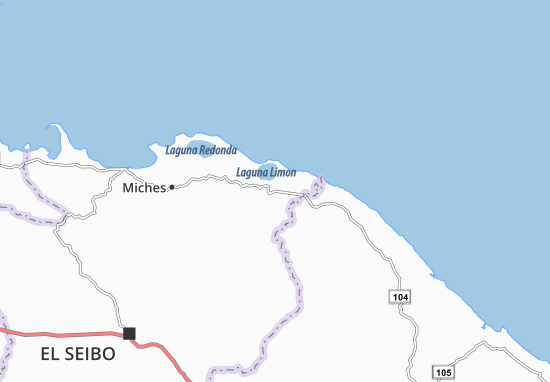 Las Lisas Map