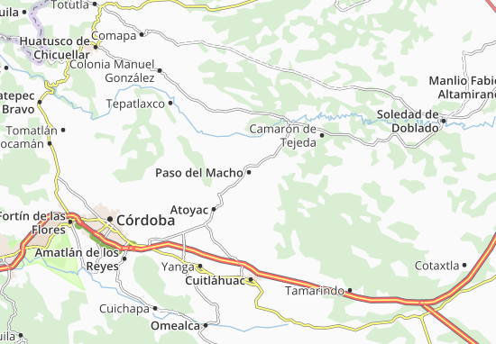 Paso del Macho Map