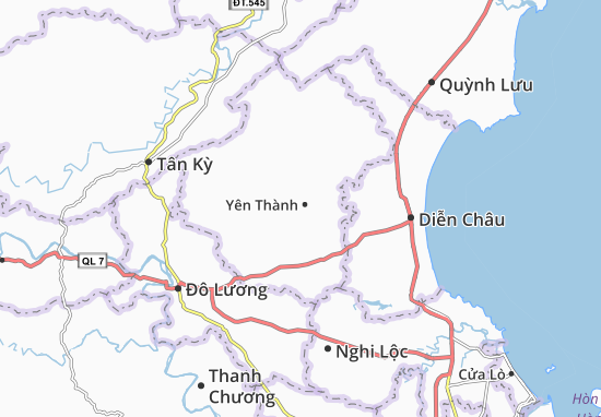 Karte Stadtplan Tăng Thành