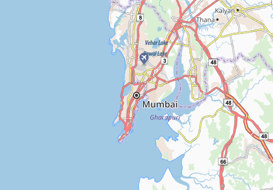 Mapa Mumbai