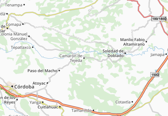 Kaart Plattegrond Camarón de Tejeda